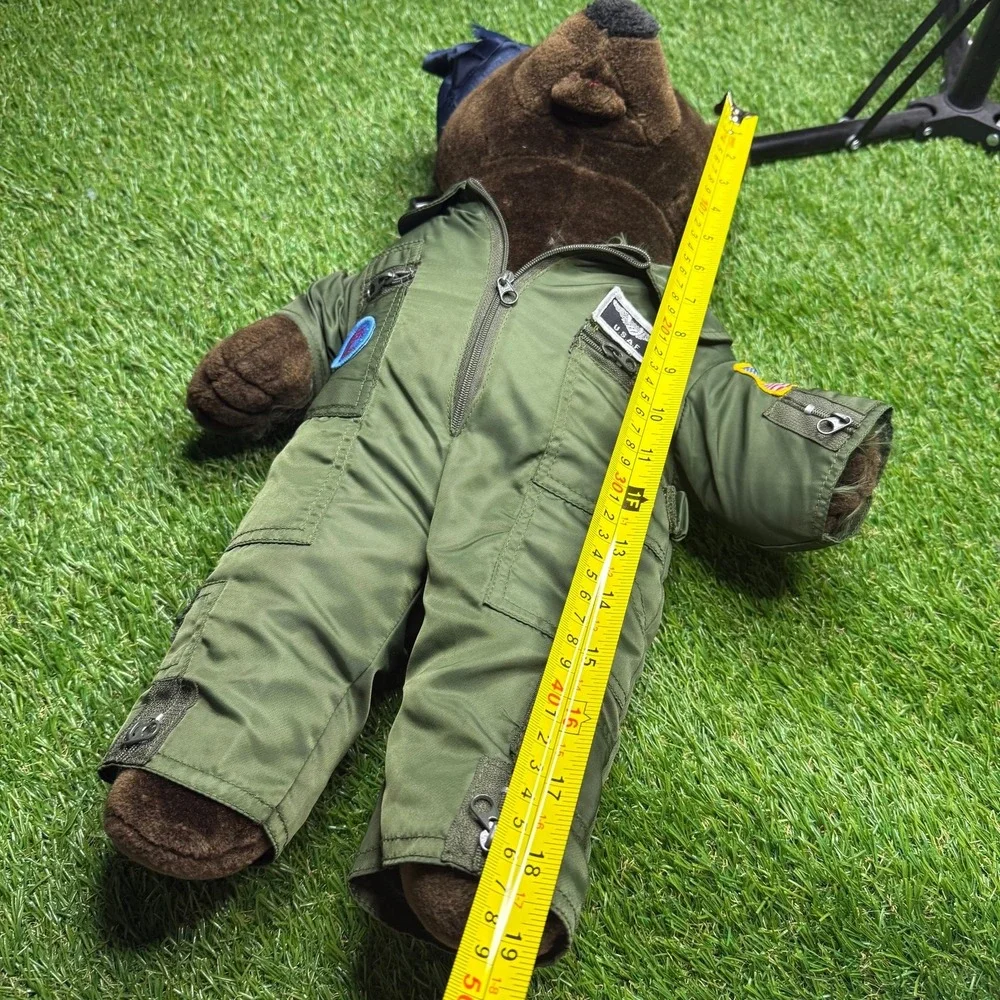 Vtg Bear Forces‎ Of America US Army Pilot Plush Teddy Bear 20